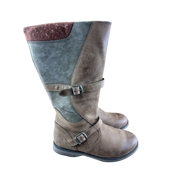 L.L. Bean Park Ridge Mid Calf Brown Boots With Buckles Womens Size 7 - Picture 1 of 9